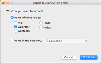 archiving mail in outlook 2011 for mac